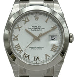 ロレックス ROLEX デイトジャスト41 126300 ホワイト ステンレススチール 自動巻き メンズ 腕時計