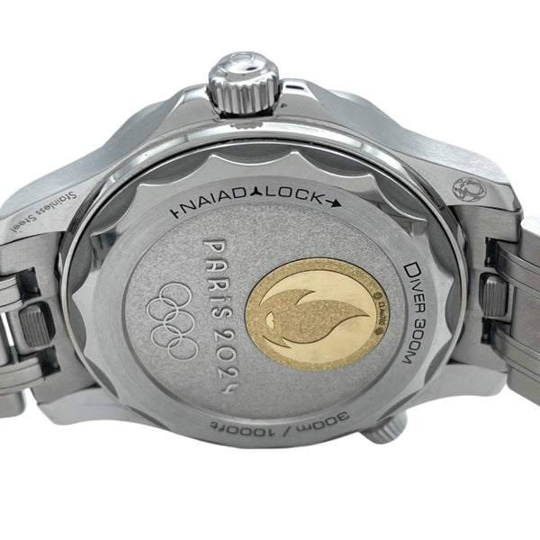 オメガ OMEGA シーマスター ダイバー300M コーアクシャル マスタークロノメーター パリ2024 522.21.42.20.04.001 ホワイト K18/SS 自動巻き メンズ 腕時計