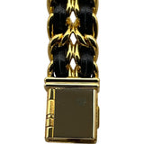 シャネル CHANEL プルミエール L H0001 ブラック GP レディース 腕時計