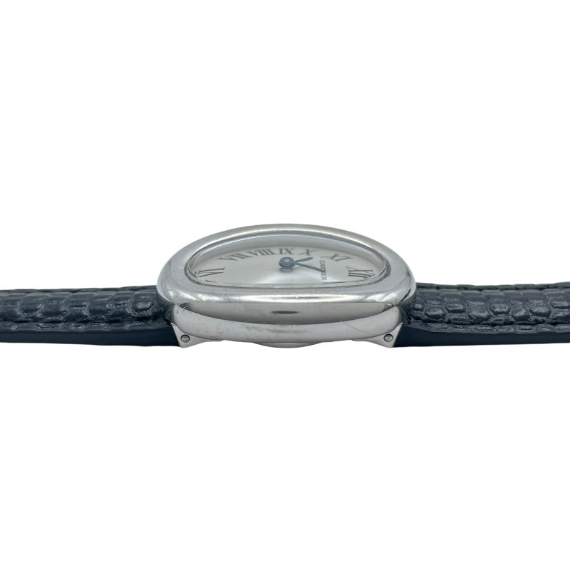 カルティエ Cartier ミニベニュワール W15189L2 ホワイト K18WG レディース 腕時計