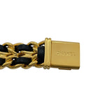 シャネル CHANEL プルミエールM H0001 ブラック GP レディース 腕時計