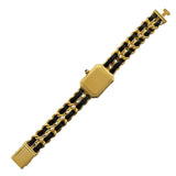 シャネル CHANEL プルミエールM H0001 ブラック GP レディース 腕時計