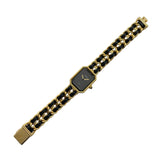 シャネル CHANEL プルミエールL H0001 ブラック GP レディース 腕時計