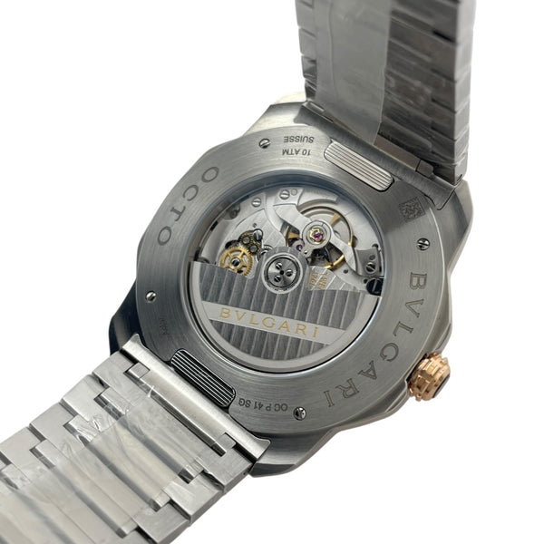 ブルガリ BVLGARI オクト ローマ 41mm OCP41SG(103928） ホワイト PG/SS メンズ 腕時計