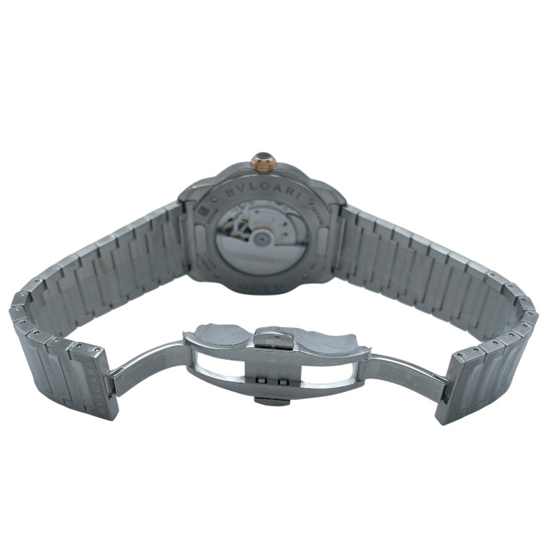 ブルガリ BVLGARI オクト ローマ 41mm OCP41SG(103928） ホワイト PG/SS メンズ 腕時計