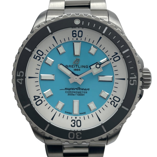 ブライトリング BREITLING スーパーオーシャン オートマチック 44 A17376 ブルー SS メンズ 腕時計