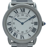 カルティエ Cartier ロンドソロ ドゥ カルティエ LM W6701005 シルバー SS メンズ 腕時計