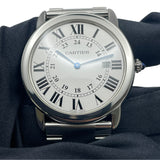 カルティエ Cartier ロンドソロ ドゥ カルティエ LM W6701005 シルバー SS メンズ 腕時計