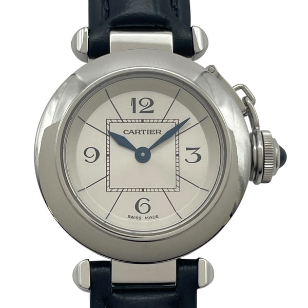 カルティエ Cartier ミニパシャ W3140025 シルバー SS レディース 腕時計