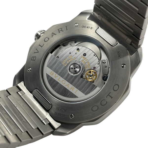 ブルガリ BVLGARI オクト ローマ OC41S（103740) グレー SS メンズ 腕時計