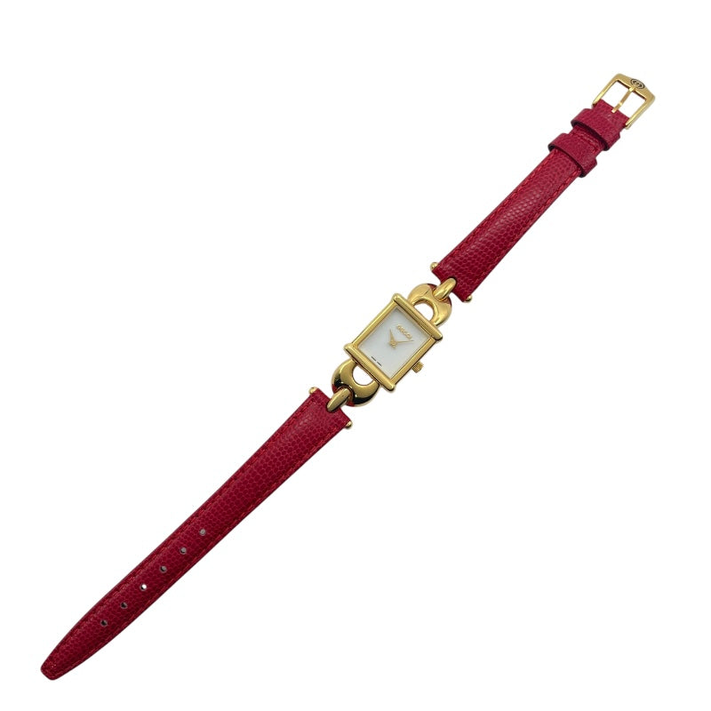 グッチ GUCCI チェンジベルト 1800L ホワイト GP レディース 腕時計