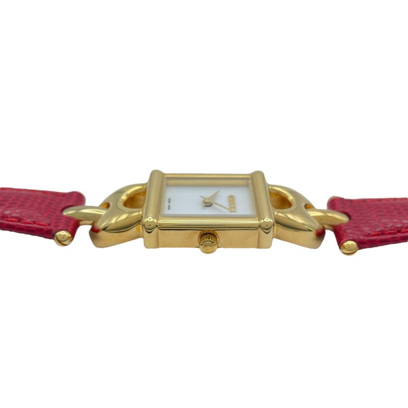 グッチ GUCCI チェンジベルト 1800L ホワイト GP レディース 腕時計