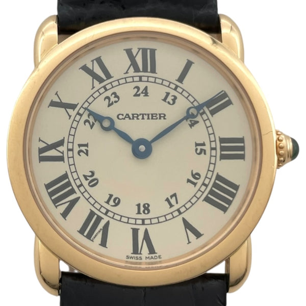 カルティエ Cartier ロンドルイカルティエ29mm W6800151 アイボリー K18PG クオーツ レディース 腕時計