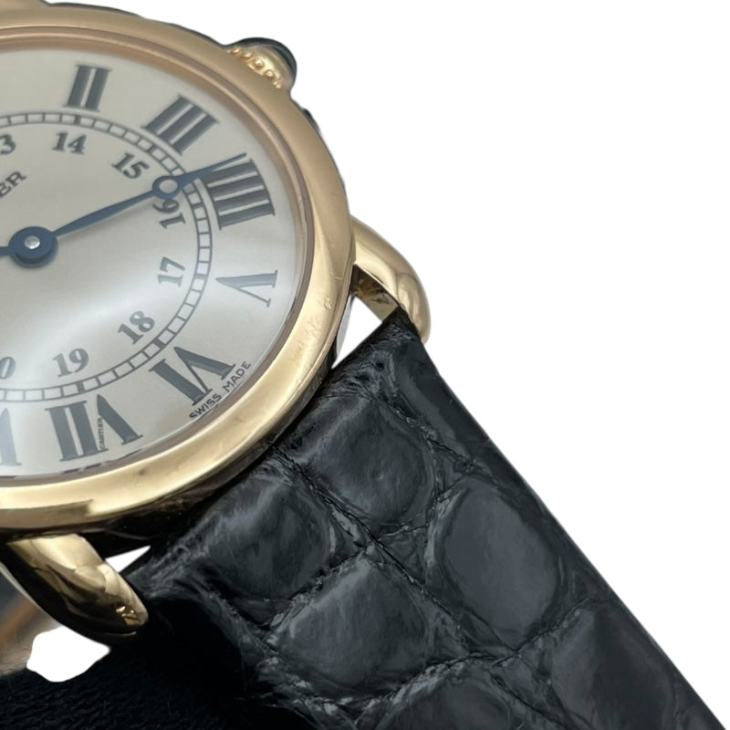 カルティエ Cartier ロンドルイカルティエ29mm W6800151 アイボリー K18PG クオーツ レディース 腕時計