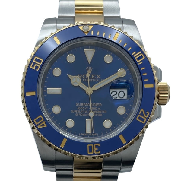 ロレックス ROLEX サブマリーナ ランダムシリアル 116613LB ブルー K18YG/SS 自動巻き メンズ 腕時計