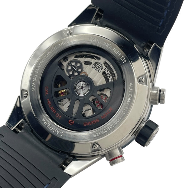 タグ・ホイヤー TAG HEUER カレラ キャリバーホイヤー01 クロノグラフ CAR201T.FC6406 ブルー SS/セラミック 自動巻き メンズ 腕時計