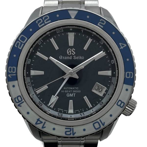 セイコー SEIKO スポーツコレクション メカニカルハイビート36000 GMT SBGJ237 ブルー SS メンズ 腕時計