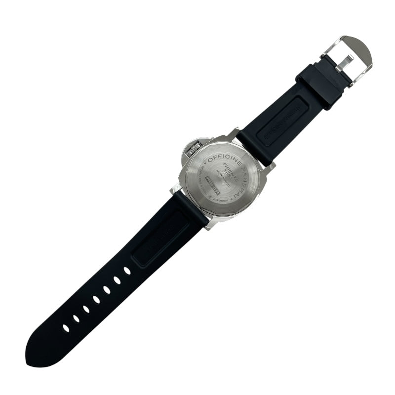 パネライ PANERAI ルミノール GMT アッチャイオ PAM01088 ブラック SS/ラバーベルト 自動巻き メンズ 腕時計
