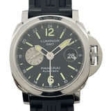 パネライ PANERAI ルミノール GMT アッチャイオ PAM01088 ブラック SS/ラバーベルト 自動巻き メンズ 腕時計