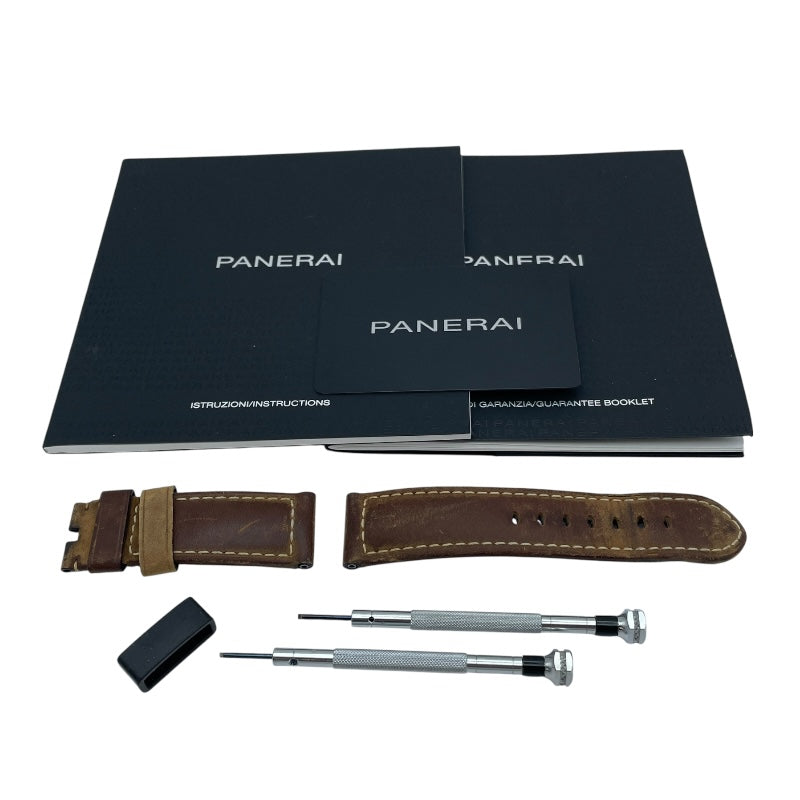 パネライ PANERAI ルミノール GMT アッチャイオ PAM01088 ブラック SS/ラバーベルト 自動巻き メンズ 腕時計