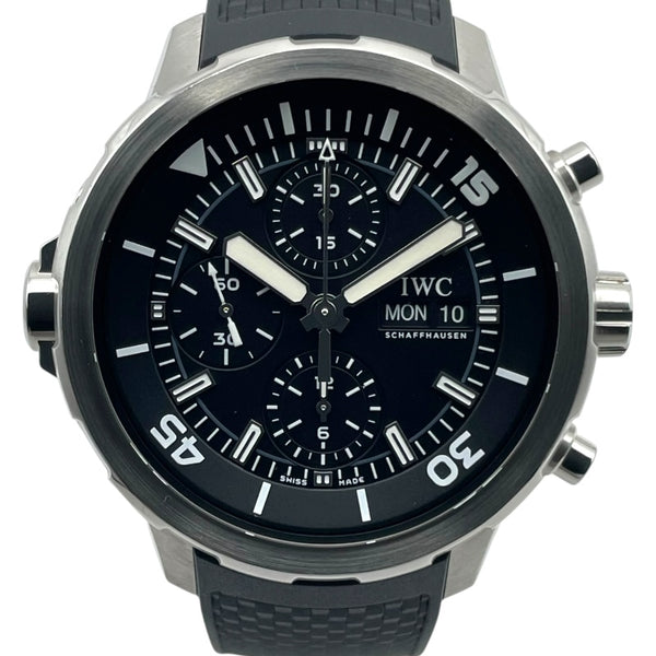 インターナショナルウォッチカンパニー IWC アクアタイマー クロノグラフ IW376803 ブラック SS 自動巻き メンズ 腕時計