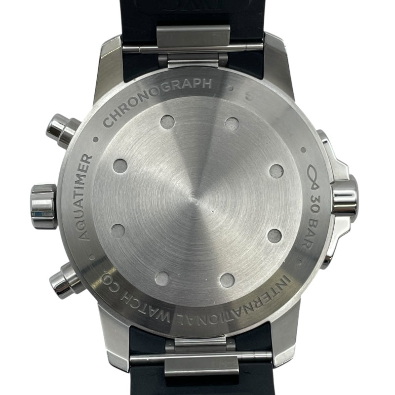 インターナショナルウォッチカンパニー IWC アクアタイマー クロノグラフ IW376803 ブラック SS 自動巻き メンズ 腕時計