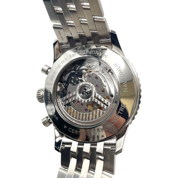 ブライトリング BREITLING ナビタイマー B0 クロノグラフ 46 AB0137 ブルー SS メンズ 腕時計