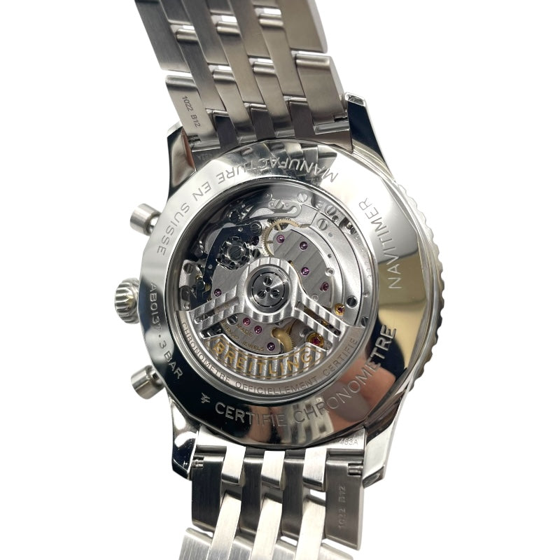 ブライトリング BREITLING ナビタイマー B0 クロノグラフ 46 AB0137 ブルー SS メンズ 腕時計