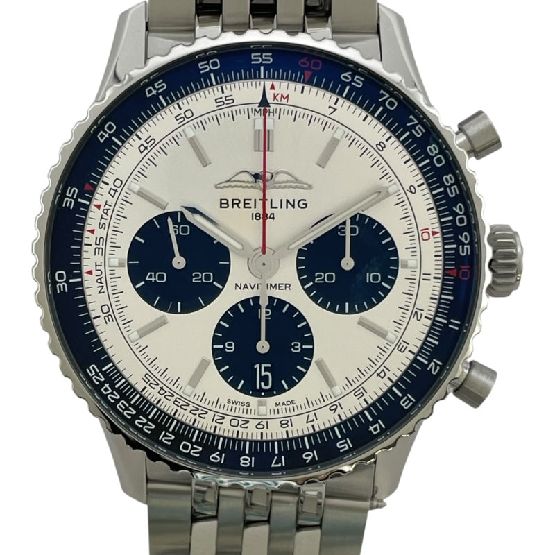 ブライトリング BREITLING ナビタイマー B01 クロノグラフ 43 AB0138241G1A1 シルバー SS 自動巻き メンズ 腕時計