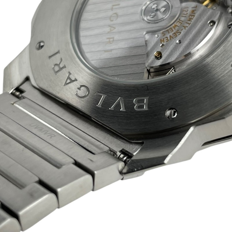 ブルガリ BVLGARI オクト ローマ OC41S（102856) ブルー SS メンズ 腕時計