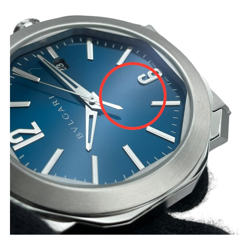 ブルガリ BVLGARI オクト ローマ OC41S（102856) ブルー SS メンズ 腕時計