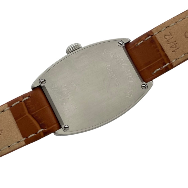 フランク・ミュラー FRANCK MULLER トノウカーベックス 1750S6 SAHARA シルバー SS 手巻き レディース 腕時計