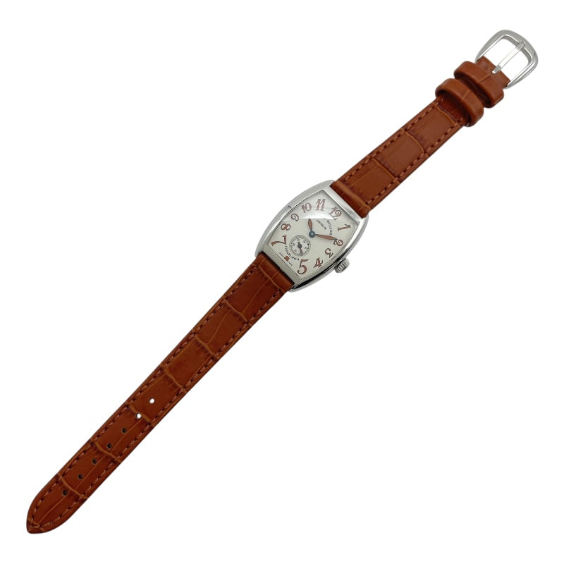 フランク・ミュラー FRANCK MULLER トノウカーベックス 1750S6 SAHARA シルバー SS 手巻き レディース 腕時計