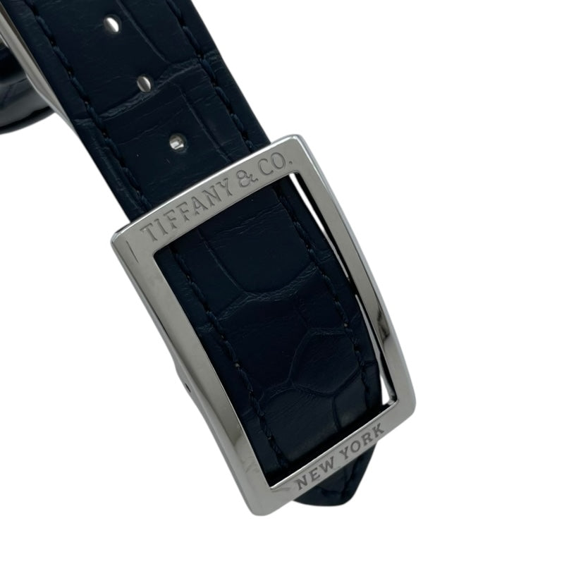ティファニー TIFFANY＆CO イーストウエスト 36813946 ネイビー SS 自動巻き メンズ 腕時計