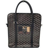 ゴヤール GOYARD ブルゴーニュ マーカージュ ブルドッグ ブラック ゴヤールディンキャンバス メンズ トートバッグ