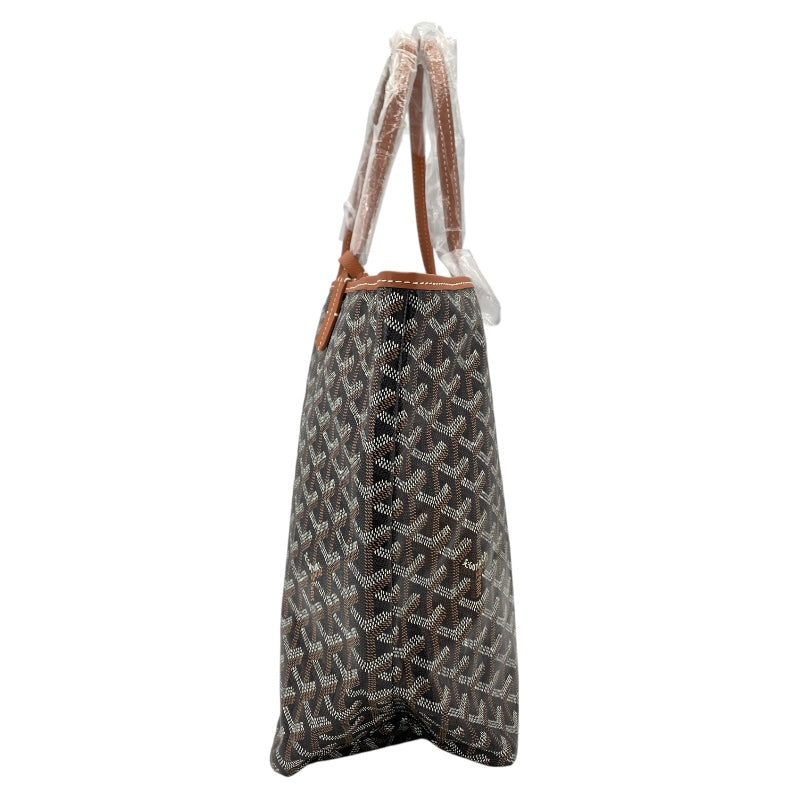 ゴヤール GOYARD サンルイPM ブラック ゴヤールコーティングキャンバス ユニセックス トートバッグ