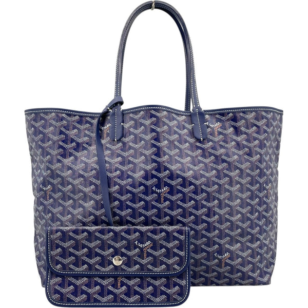 ゴヤール GOYARD サンルイPM ネイビー ゴヤールディンキャンバス レディース トートバッグ