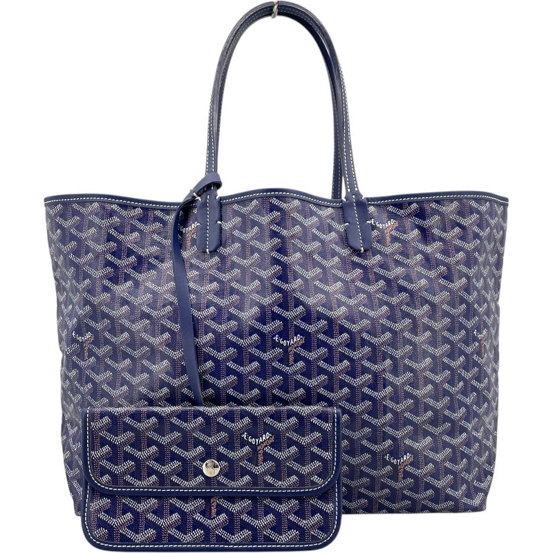 ゴヤール GOYARD サンルイPM ネイビー ゴヤールディンキャンバス レディース トートバッグ