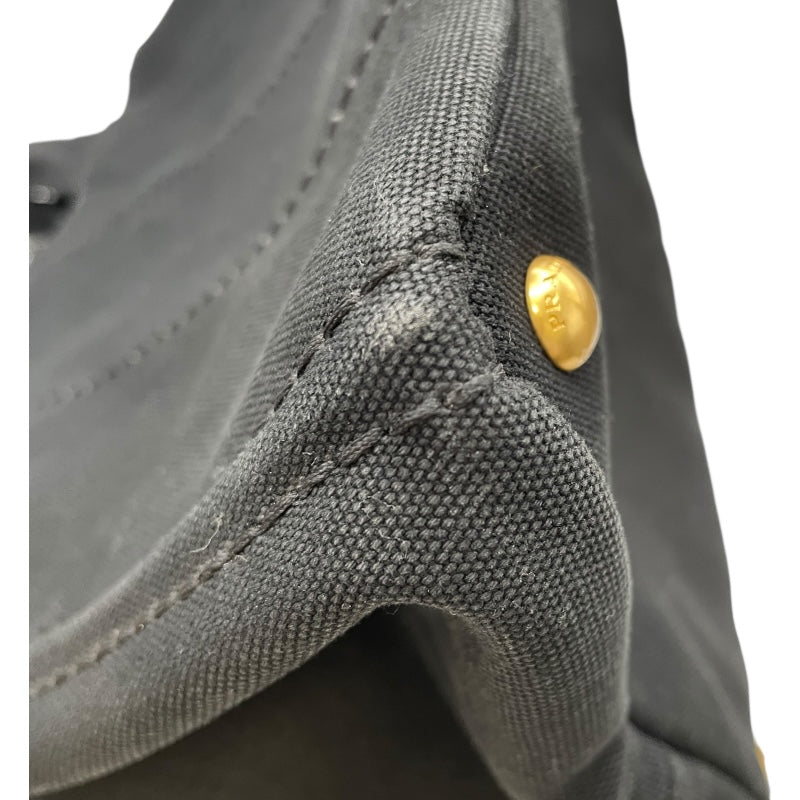 プラダ PRADA カナパM BN2642 ブラック GD金具 キャンバス レディース ショルダーバッグ