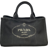 プラダ PRADA カナパM BN2642 ブラック GD金具 キャンバス レディース ショルダーバッグ