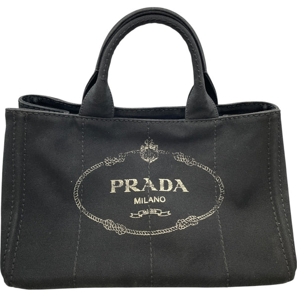 プラダ PRADA カナパM BN2642 ブラック GD金具 キャンバス レディース ショルダーバッグ