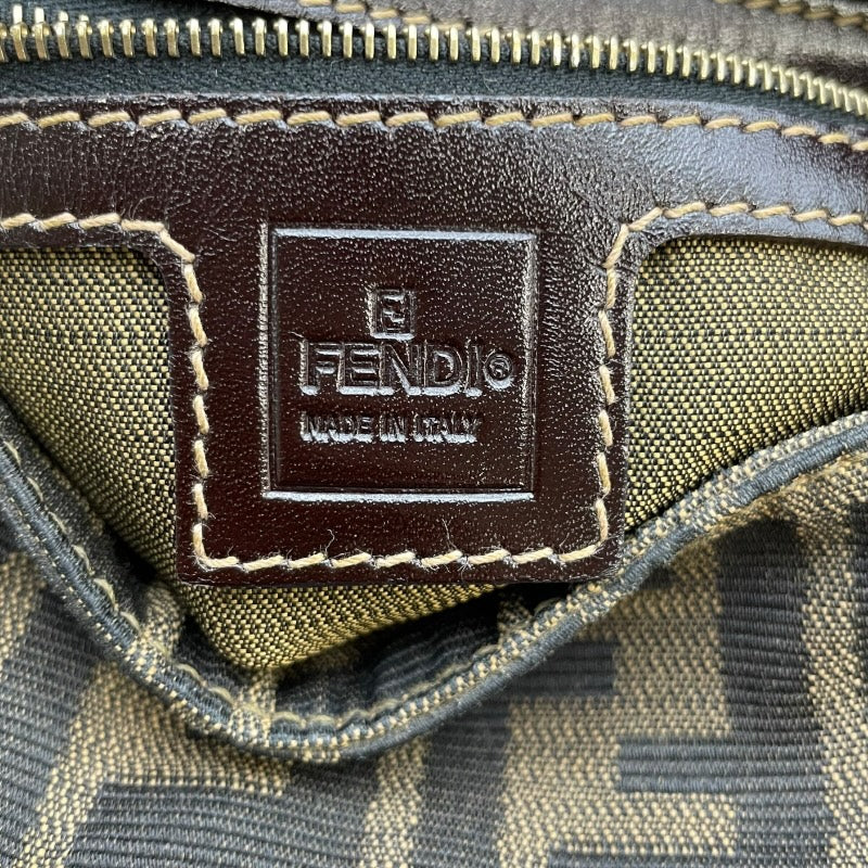 フェンディ FENDI ズッカ柄 マンマバケット ブラウン キャンバス レディース ハンドバッグ
