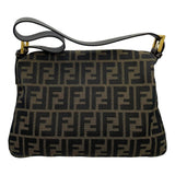 フェンディ FENDI ズッカ柄 マンマバケット ブラウン キャンバス レディース ハンドバッグ