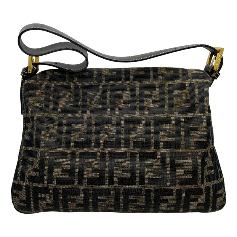 フェンディ FENDI ズッカ柄 マンマバケット ブラウン キャンバス レディース ハンドバッグ