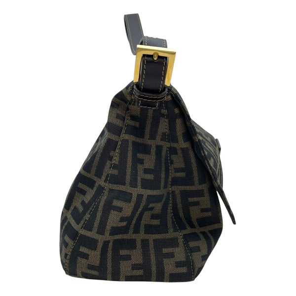 フェンディ FENDI ズッカ柄 マンマバケット ブラウン キャンバス レディース ハンドバッグ