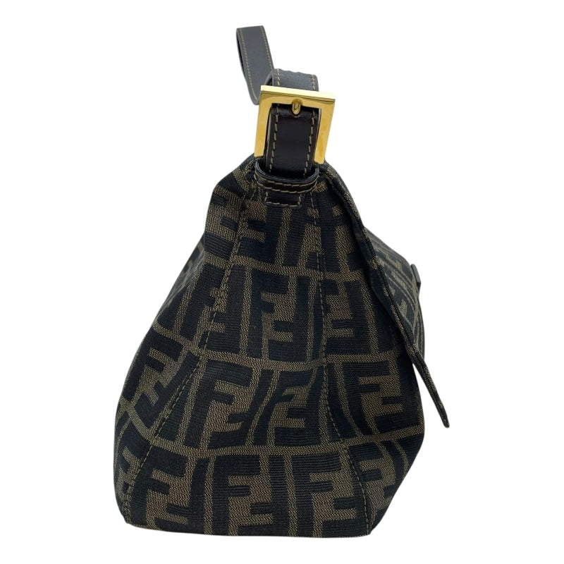 フェンディ FENDI ズッカ柄 マンマバケット ブラウン キャンバス レディース ハンドバッグ