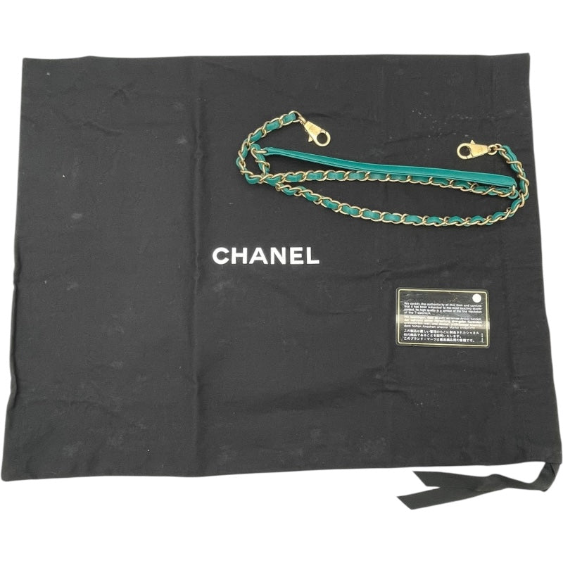 シャネル CHANEL ココハンドル ラージ A92991 グリーン ブラウン GD金具 キャビア・リザード レディース ショルダーバッグ