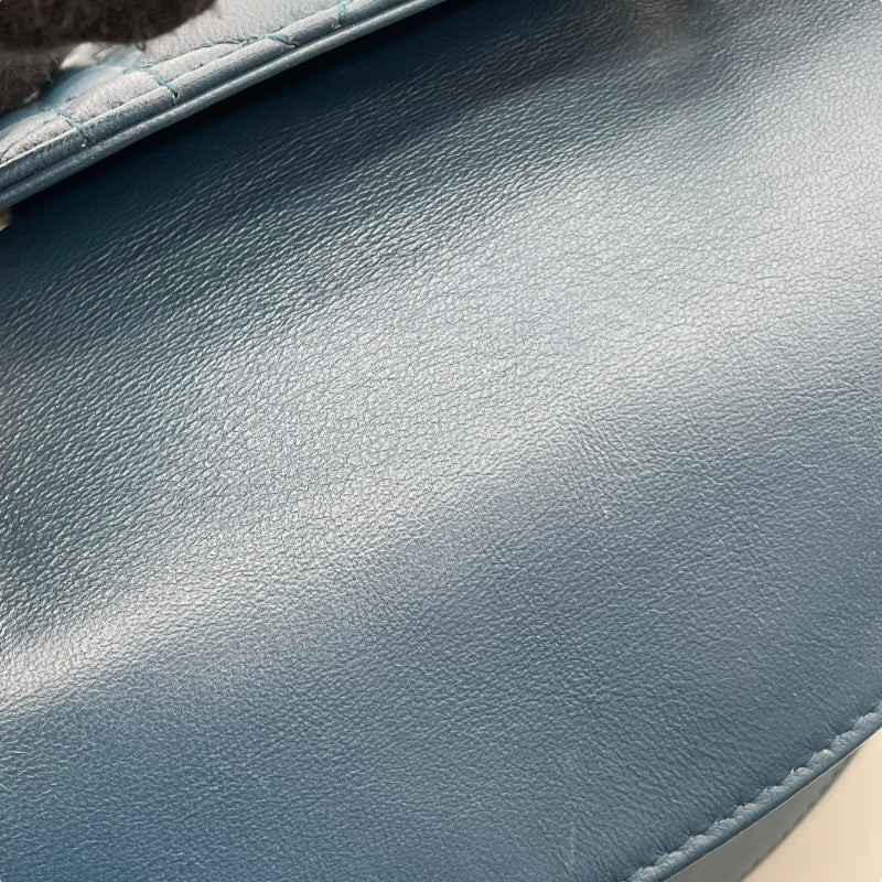 クリスチャン・ディオール Christian Dior マイレディ ディオール スモール M05380CEA ブルー GD金具 カナージュ/ラムスキン レディース ショルダーバッグ