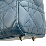 クリスチャン・ディオール Christian Dior マイレディ ディオール スモール M05380CEA ブルー GD金具 カナージュ/ラムスキン レディース ショルダーバッグ