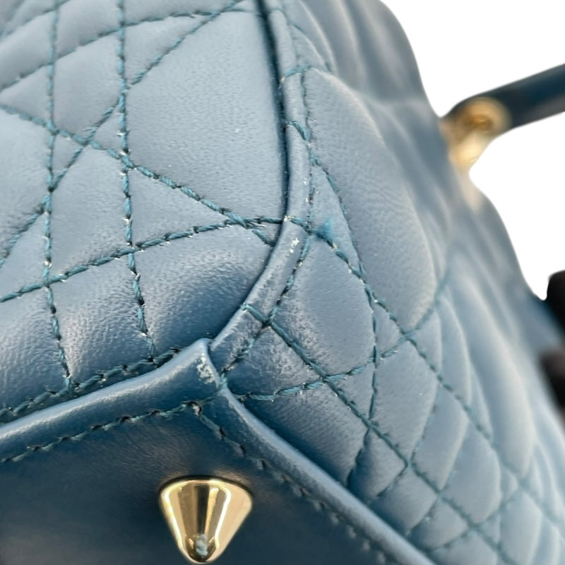 クリスチャン・ディオール Christian Dior マイレディ ディオール スモール M05380CEA ブルー GD金具 カナージュ/ラムスキン レディース ショルダーバッグ